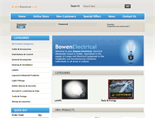 Tablet Screenshot of bowenelectrical.com